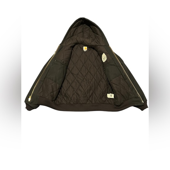 Carhartt men black jacket medium size, gently used - Picture 14 of 15